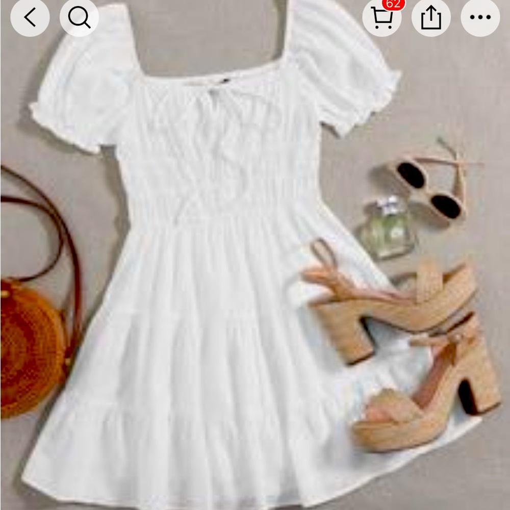 Shein White Dress